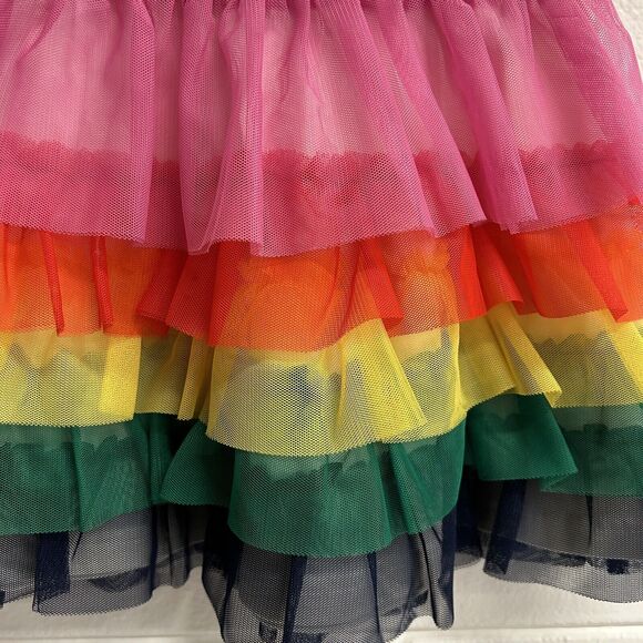 Hanna Andersson Rainbow Tiered Ruffle Skirt Girls Size 5 NWT Back to School - Picture 2 of 5